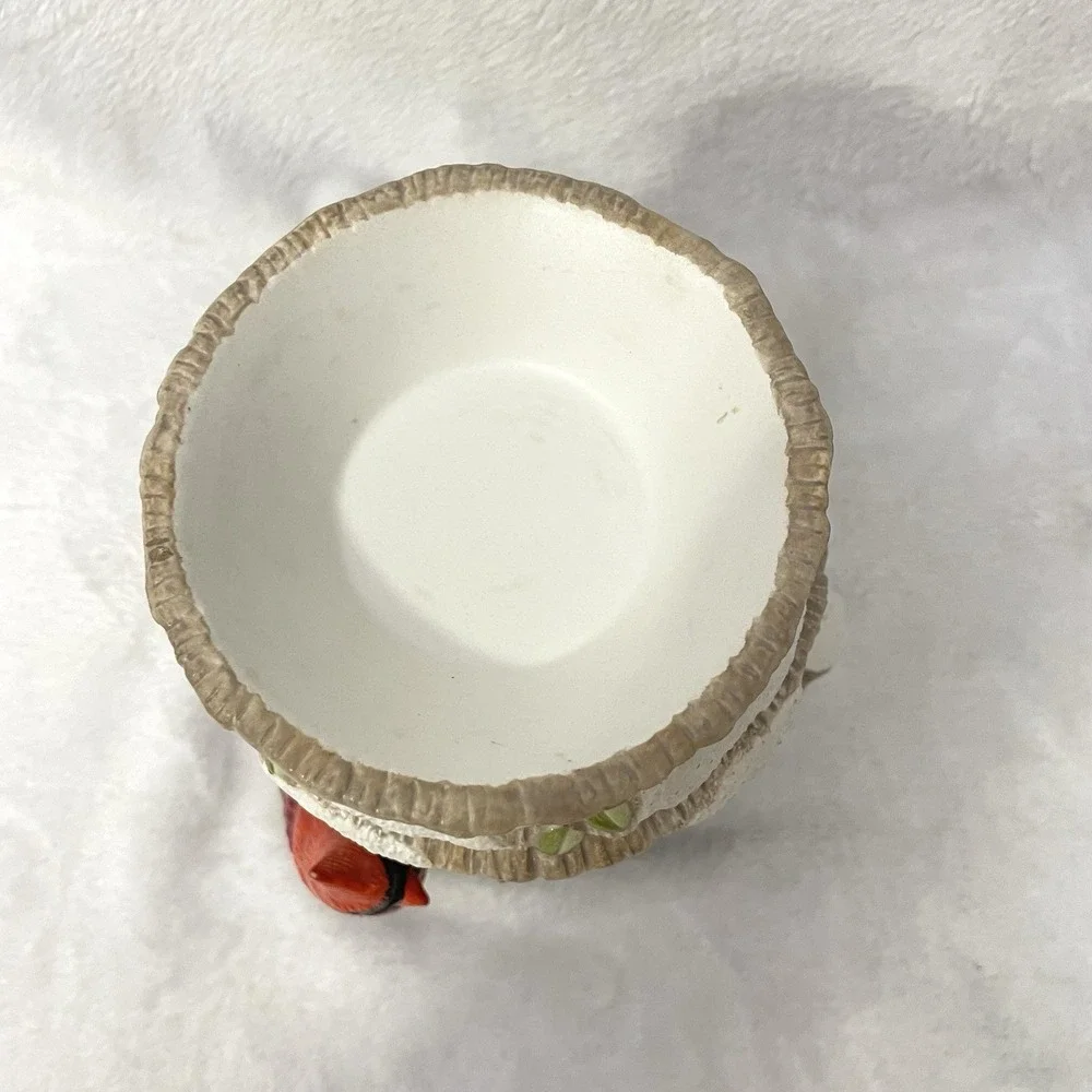 Yankee Tea Light Red‎ Cardinals Votive / Candle holder Winter Cardinals Vintage